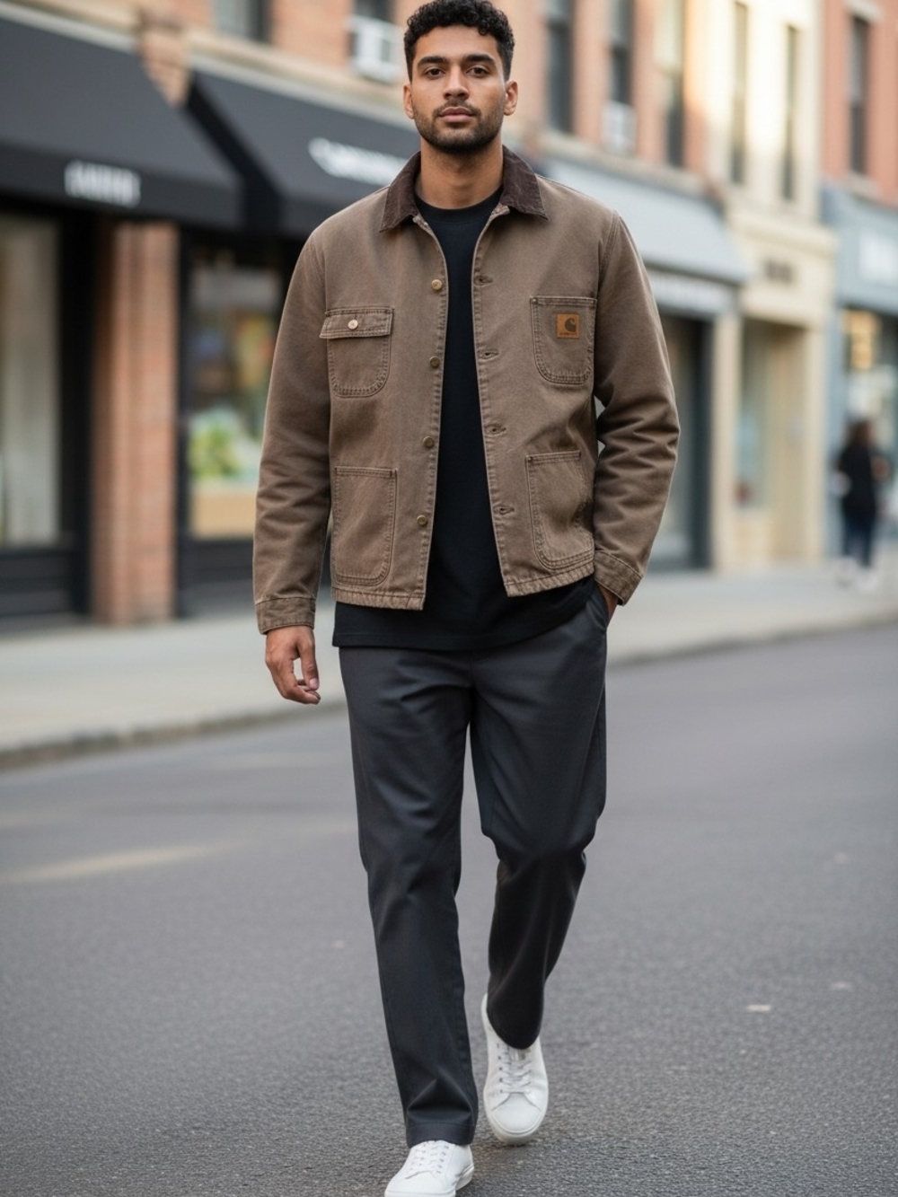 Carhartt Work Jacket – Oversized Fit – Streetwear Style (28” PTP)